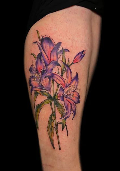 Neo-traditional flower 